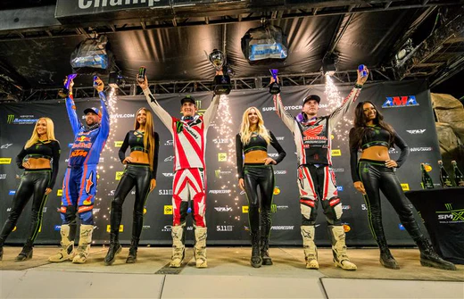 Alpinestars®168体育赛车直播+实时赛果免费查询网 SECURE AMA 450 SUPERCROSS TOP-FIVE LOCKOUT AS CHASE SEXTON TAKES VICTORY WITH HUNTER LAWRENCE SECOND AND ELI TOMAC THIRD AT ANAHEIM 2